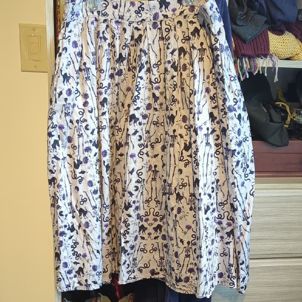 Modcloth Halloween A-Line Midi Skirt